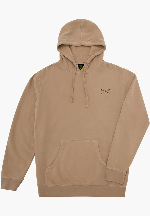 Go-To- Pigment Pullover Fleece sandstone Vorderansicht