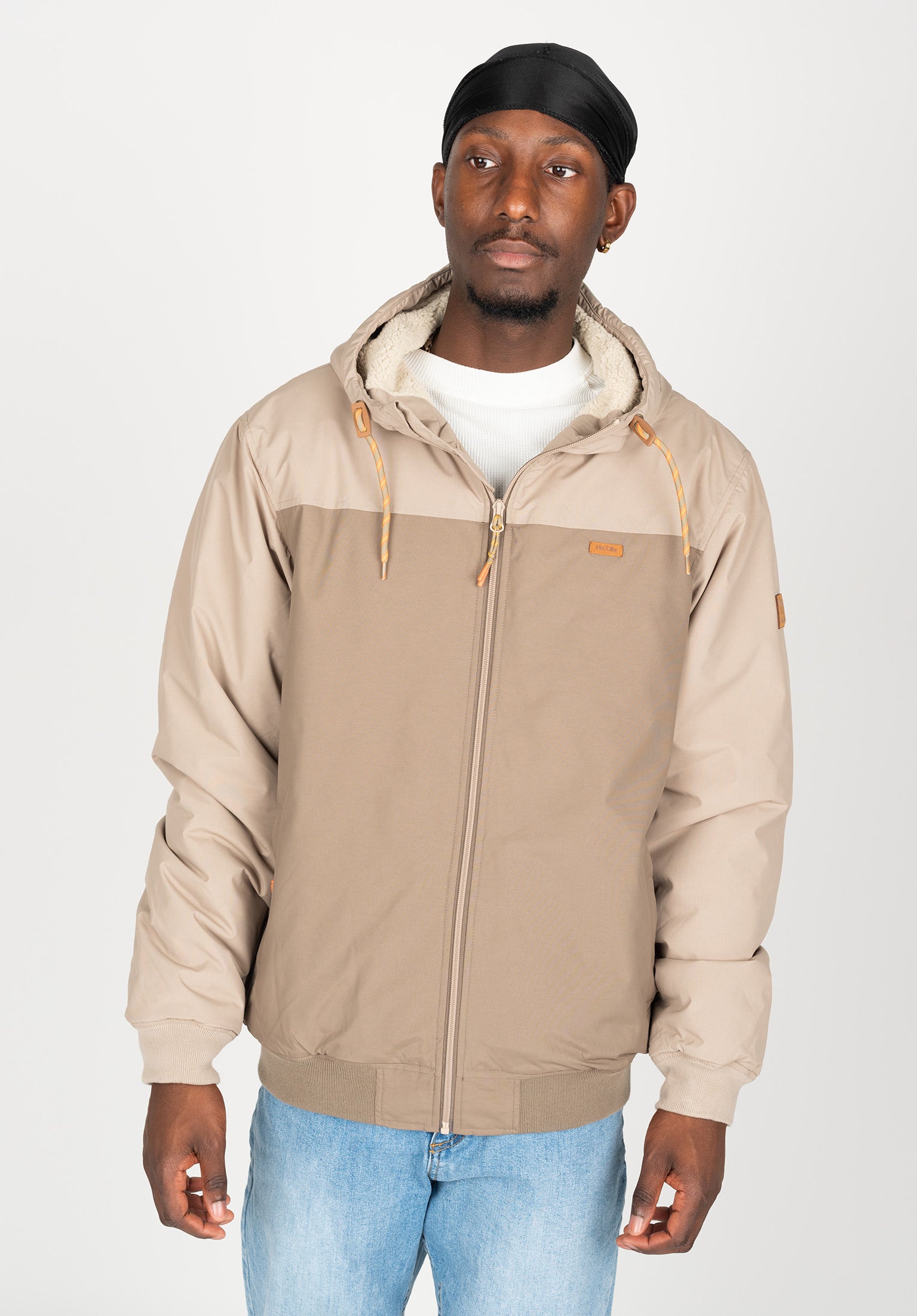 Mens lined windbreaker on sale jacket with hood