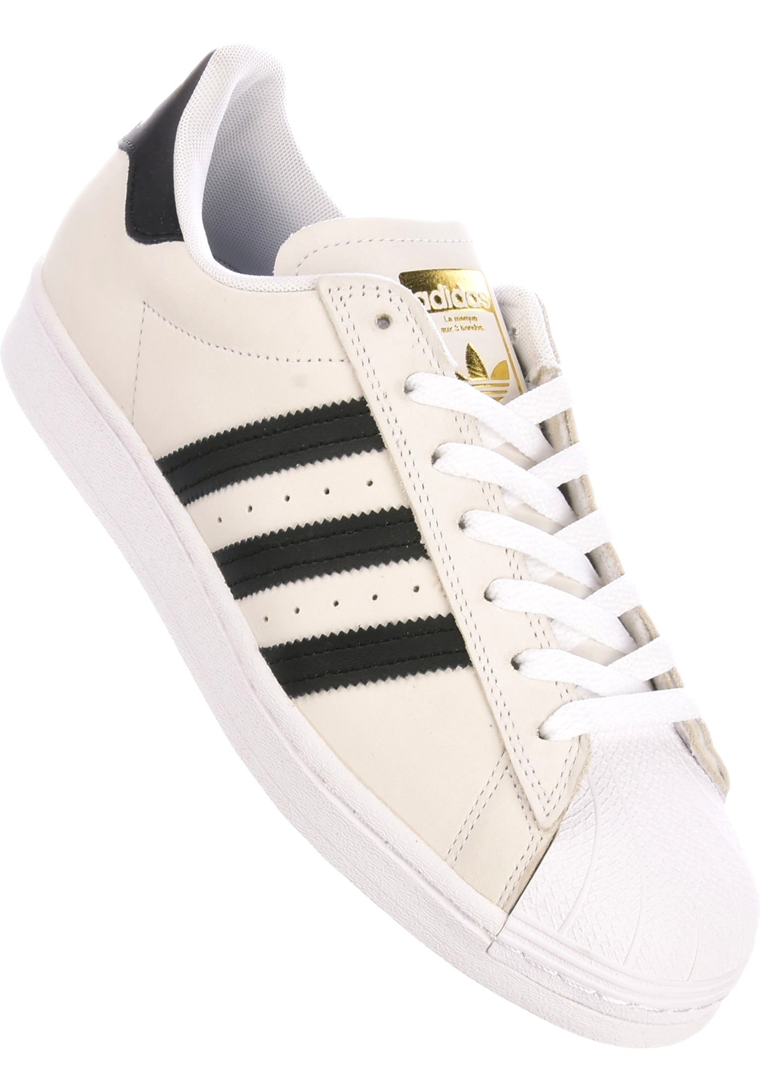 Men's adidas superstar shoes white and gold hotsell