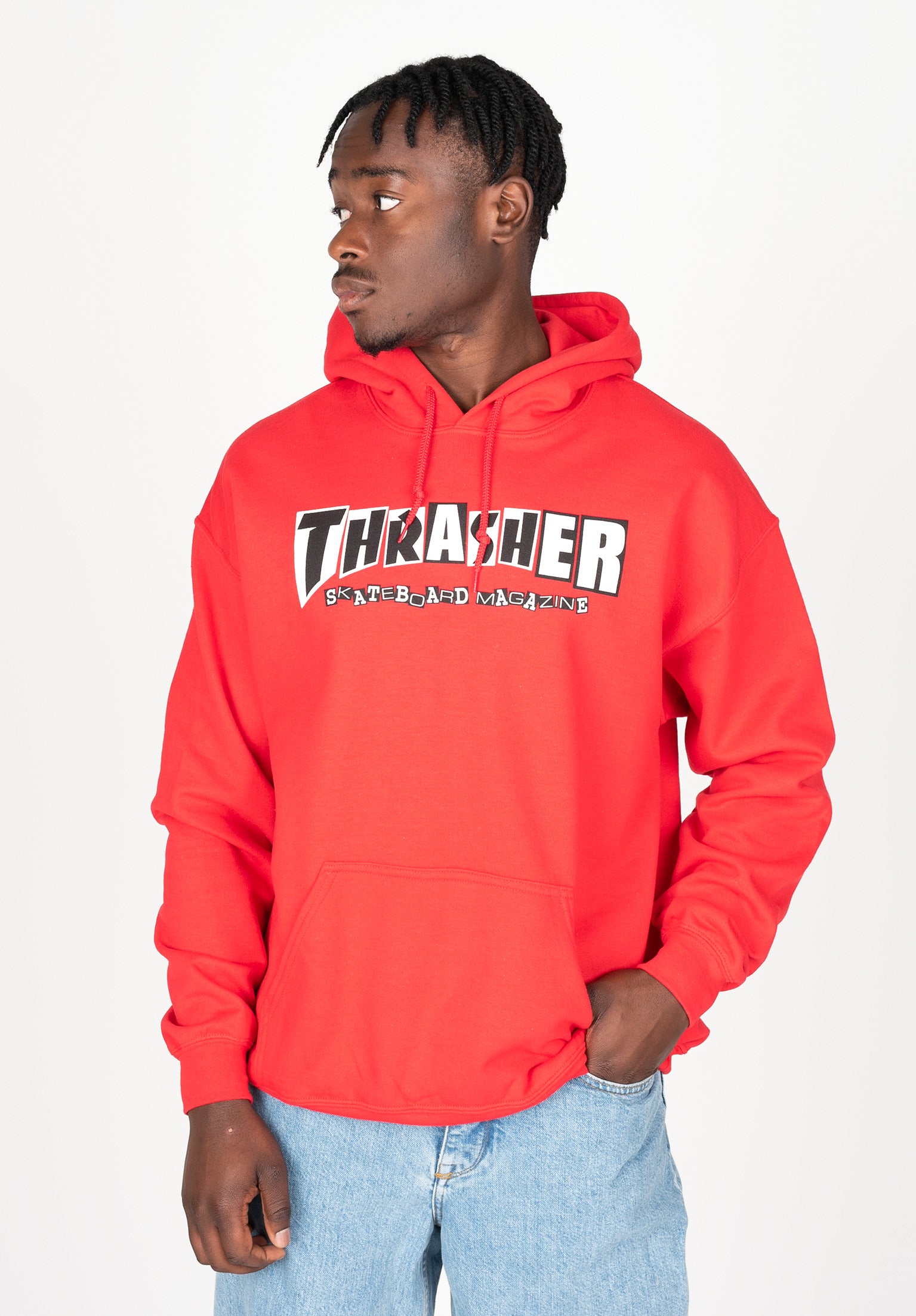 x Baker Thrasher Hoodie in red for c TITUS