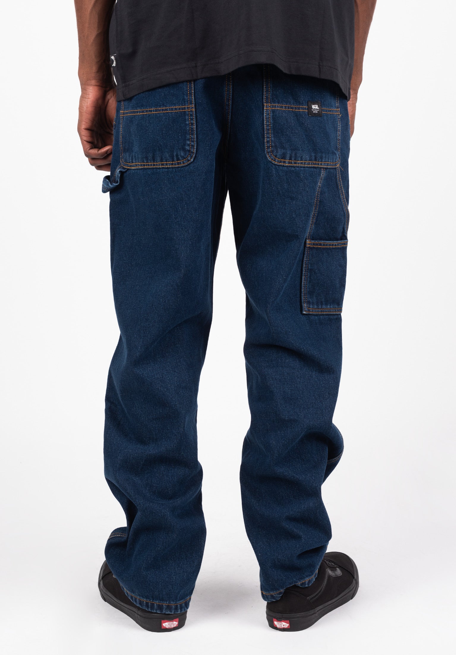 Drill Chore Carpenter Loose Denim Vans Jeans in darkdenim for Men TITUS