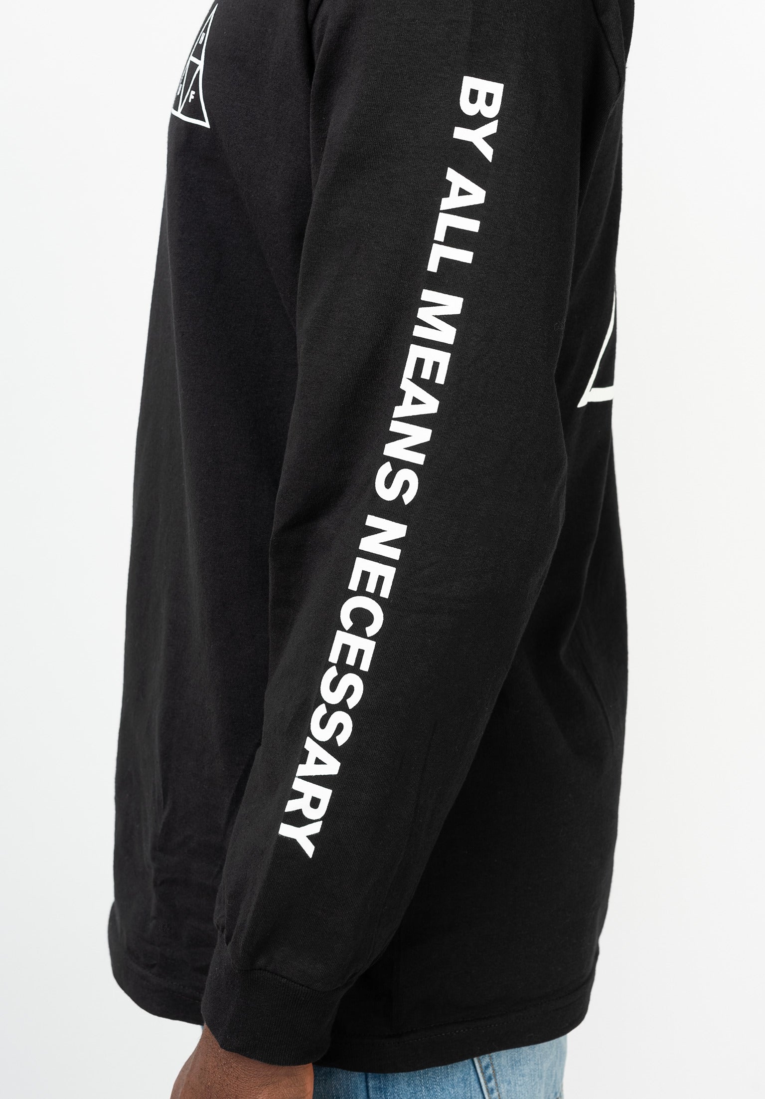 Triple Triangle HUF Longsleeve in black voor Heren TITUS