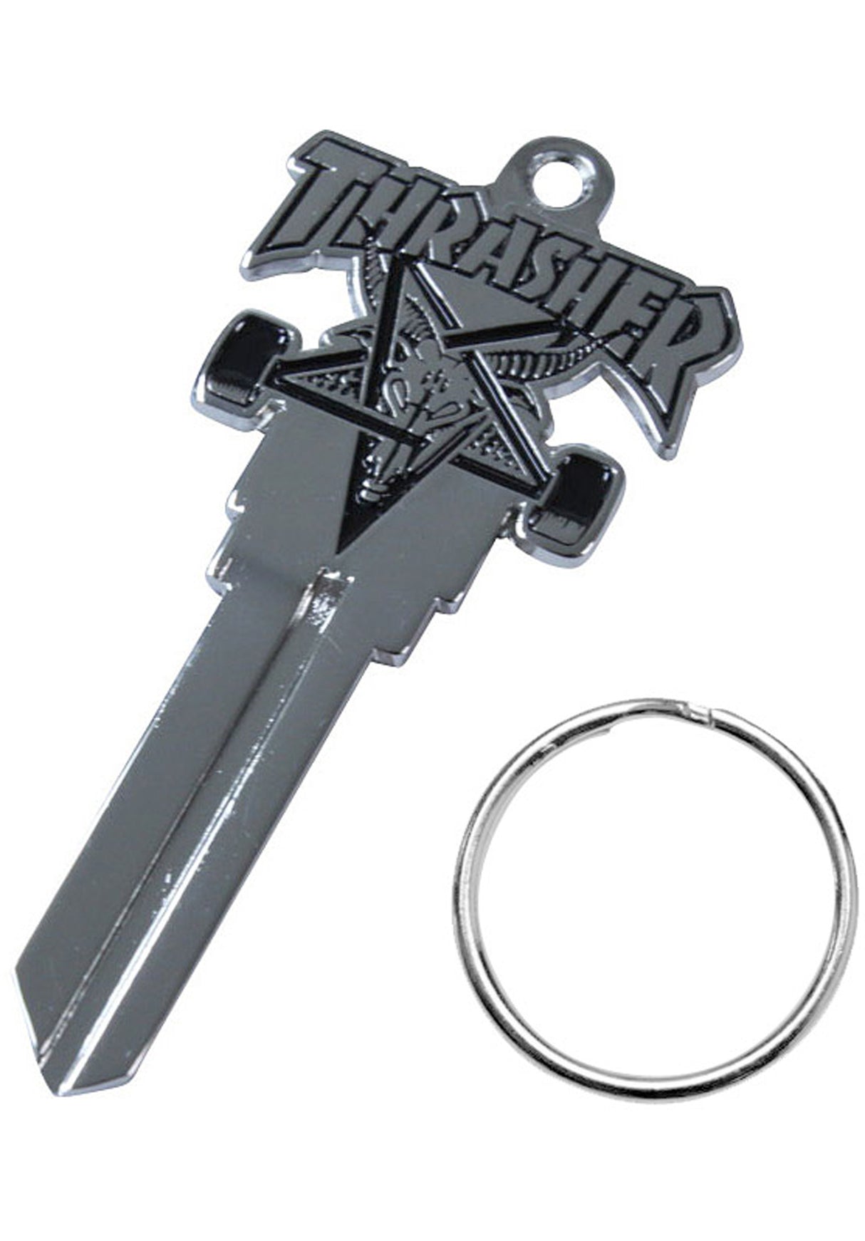 Skategoat Key Chain silver Vorderansicht