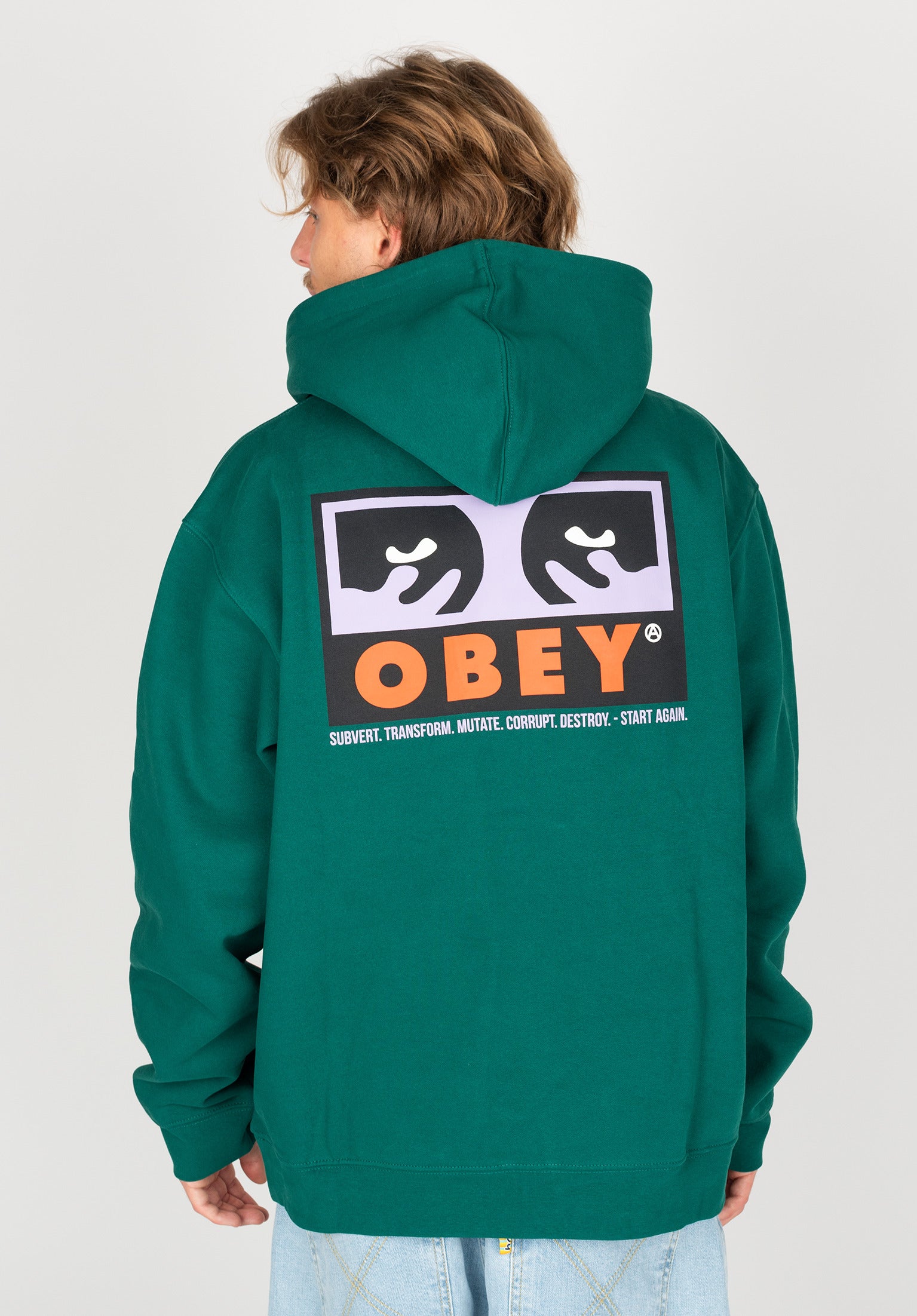 Obey hotsell hoodie green