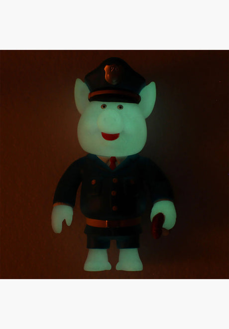 Pig Glow Officer Vinyl Toy multicolored Rückenansicht