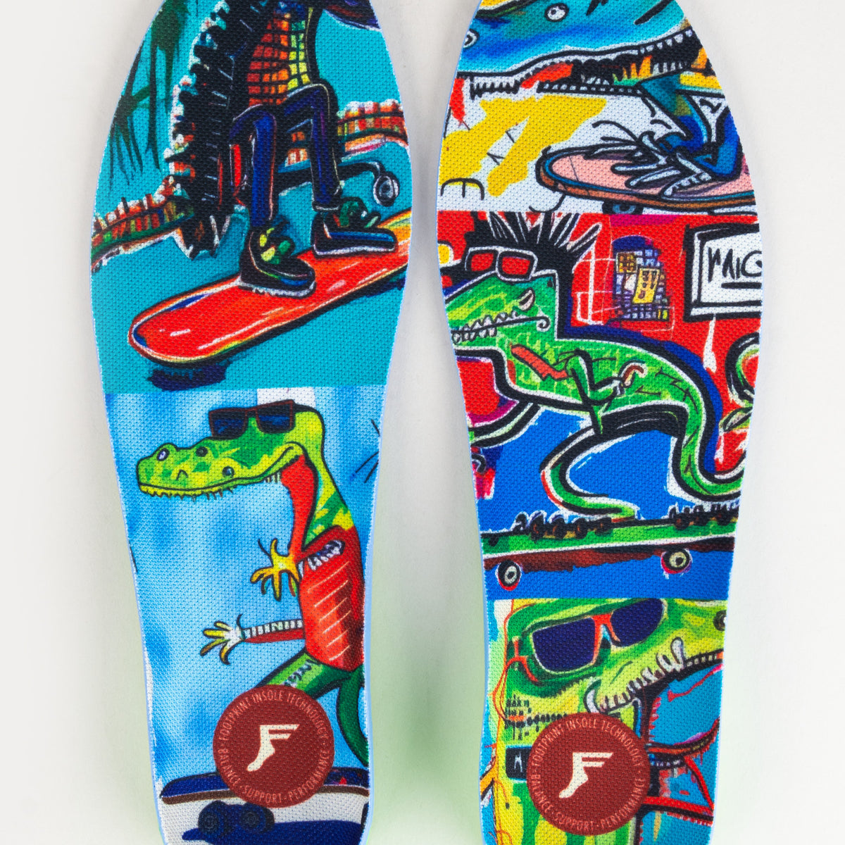 Kingfoam Elite High Pro Chris Wimmer Gator Skater Footprint Insoles ...