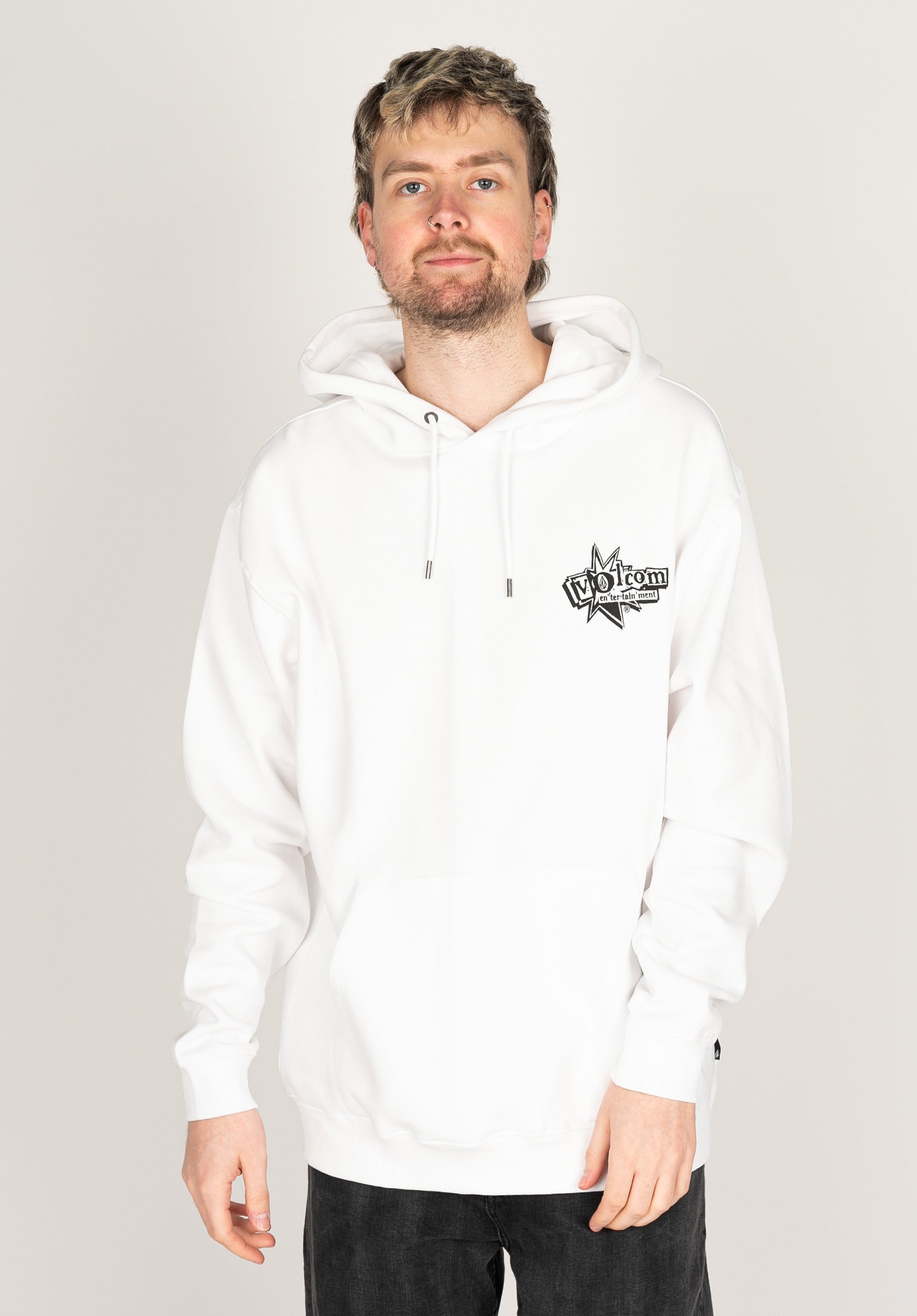 V Ent Po Volcom Hoodie in white for Men – TITUS