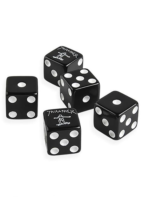 Dice Set black Rückenansicht