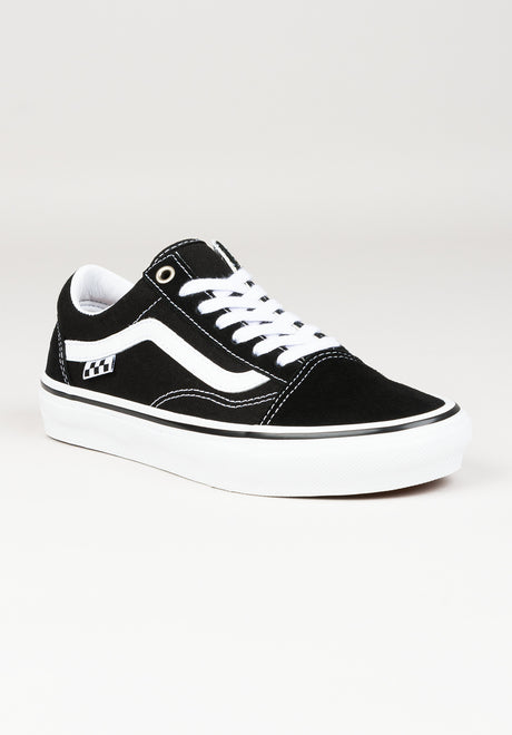 Old Skool SKATE black-white Vorderansicht