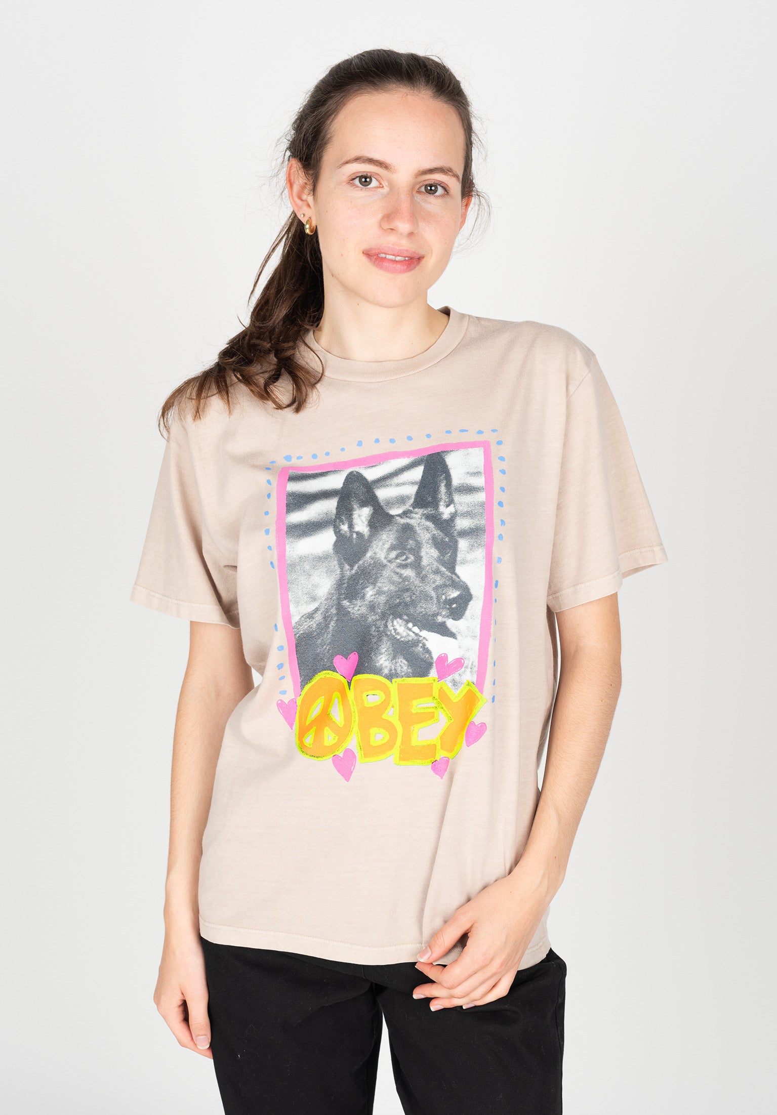 Obey grey t shirt best sale