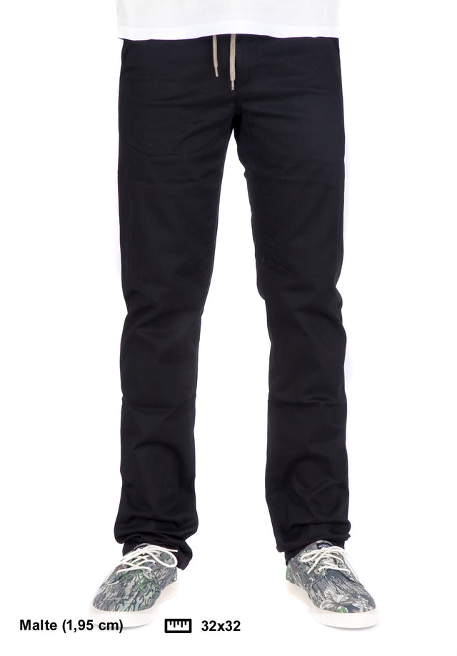 5 Pocket Slim Chino black Vorderansicht