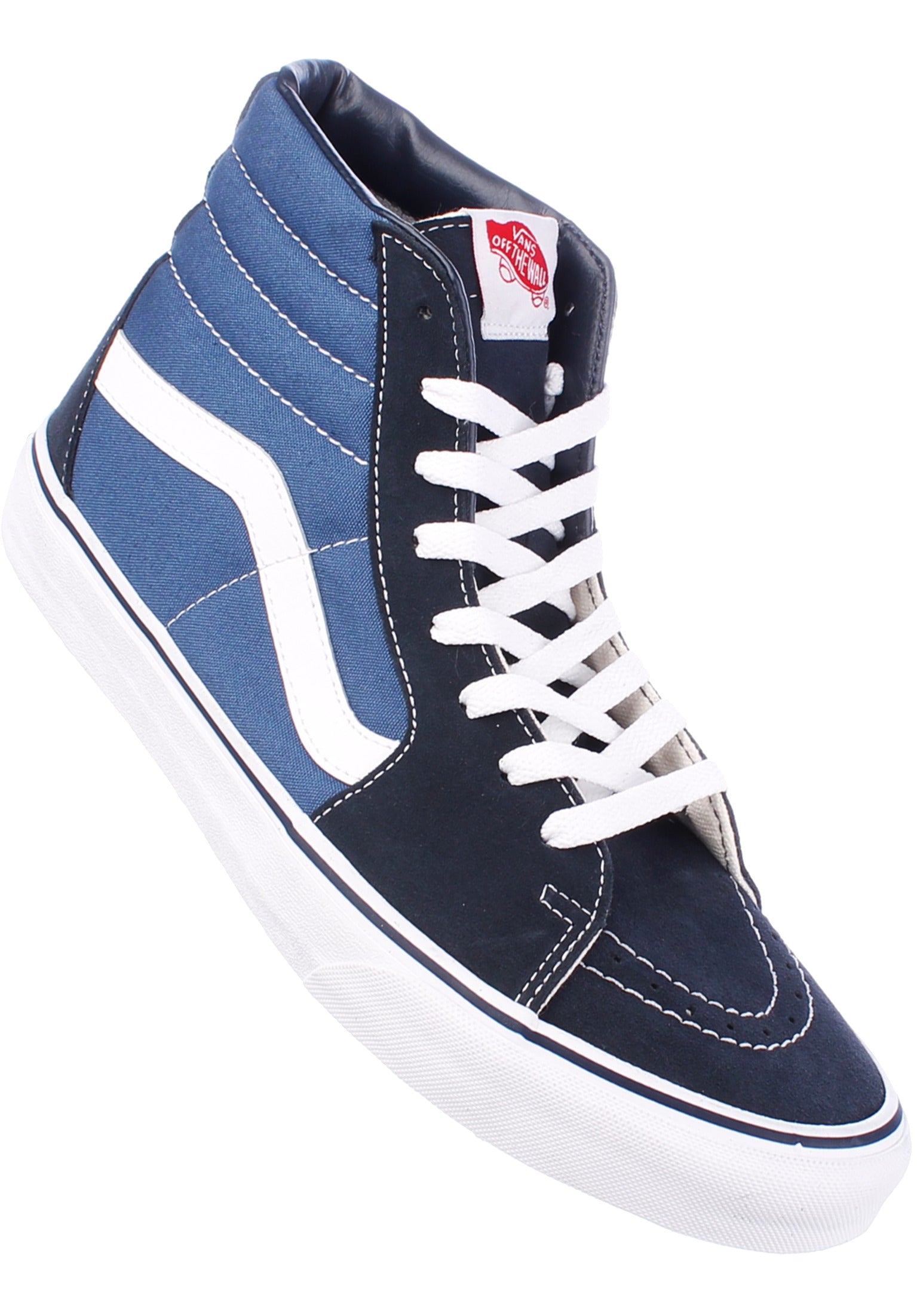 Sk8 Hi Vans Mens Shoes in navy white for Men TITUS