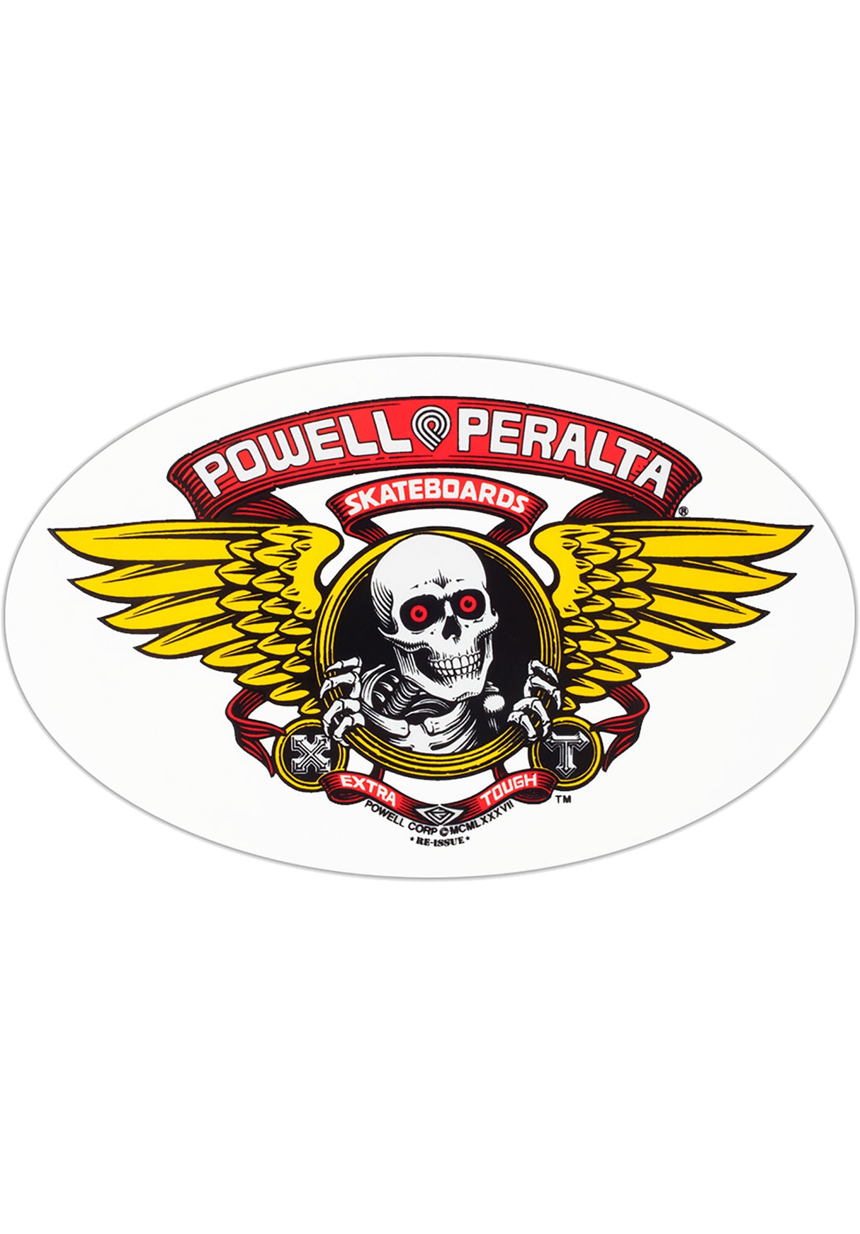 Winged Ripper 6.5" Sticker red Vorderansicht