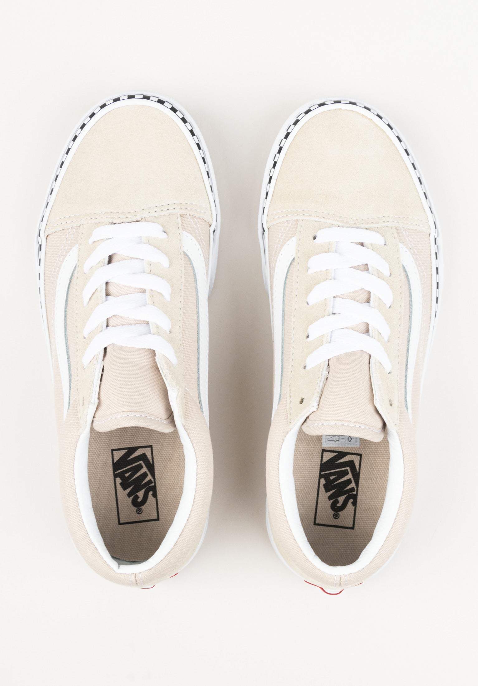 Vans old sale school kids white