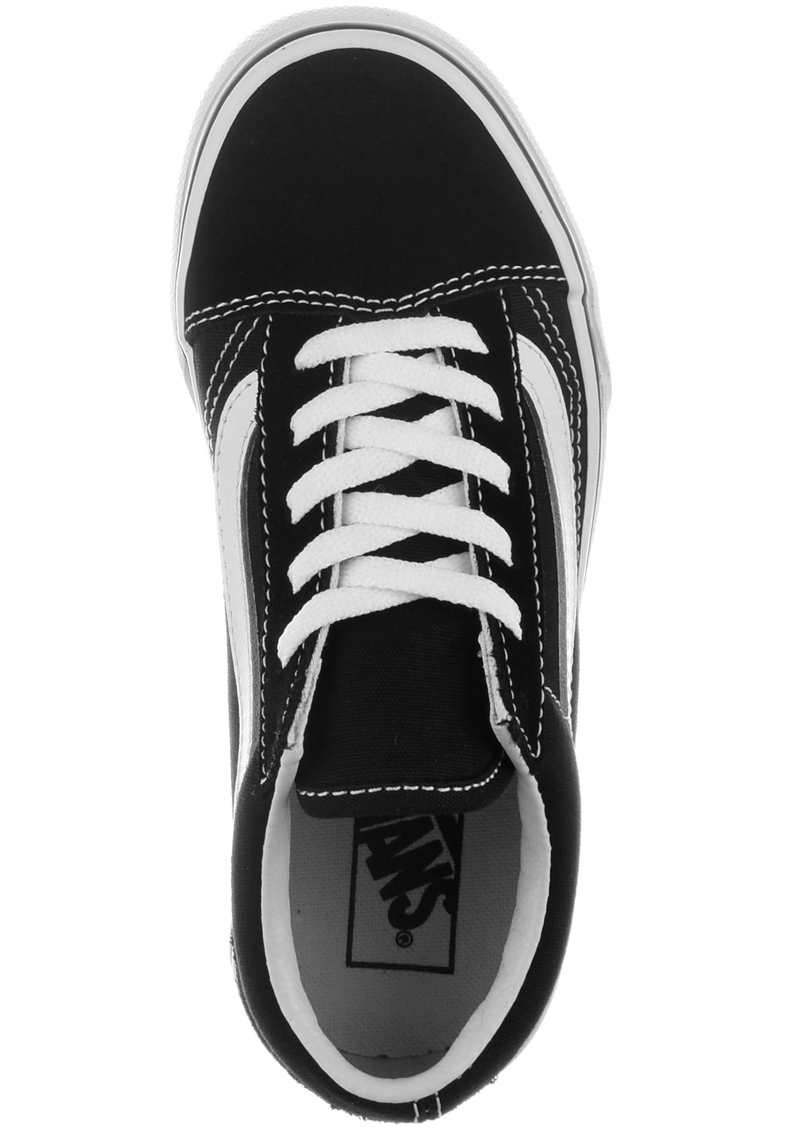 Black and white vans for kids best sale