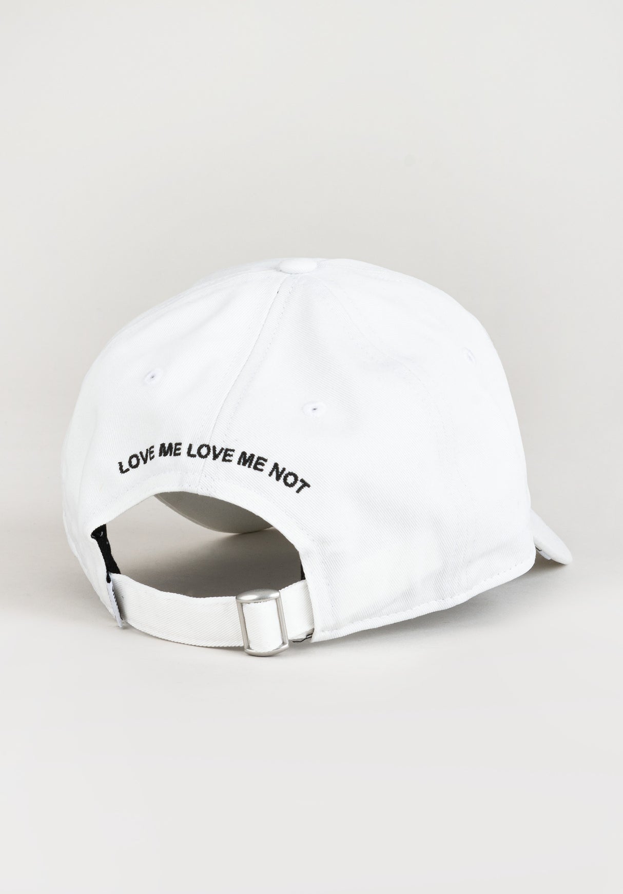 Dad Cap LoveMeNot white Rückenansicht