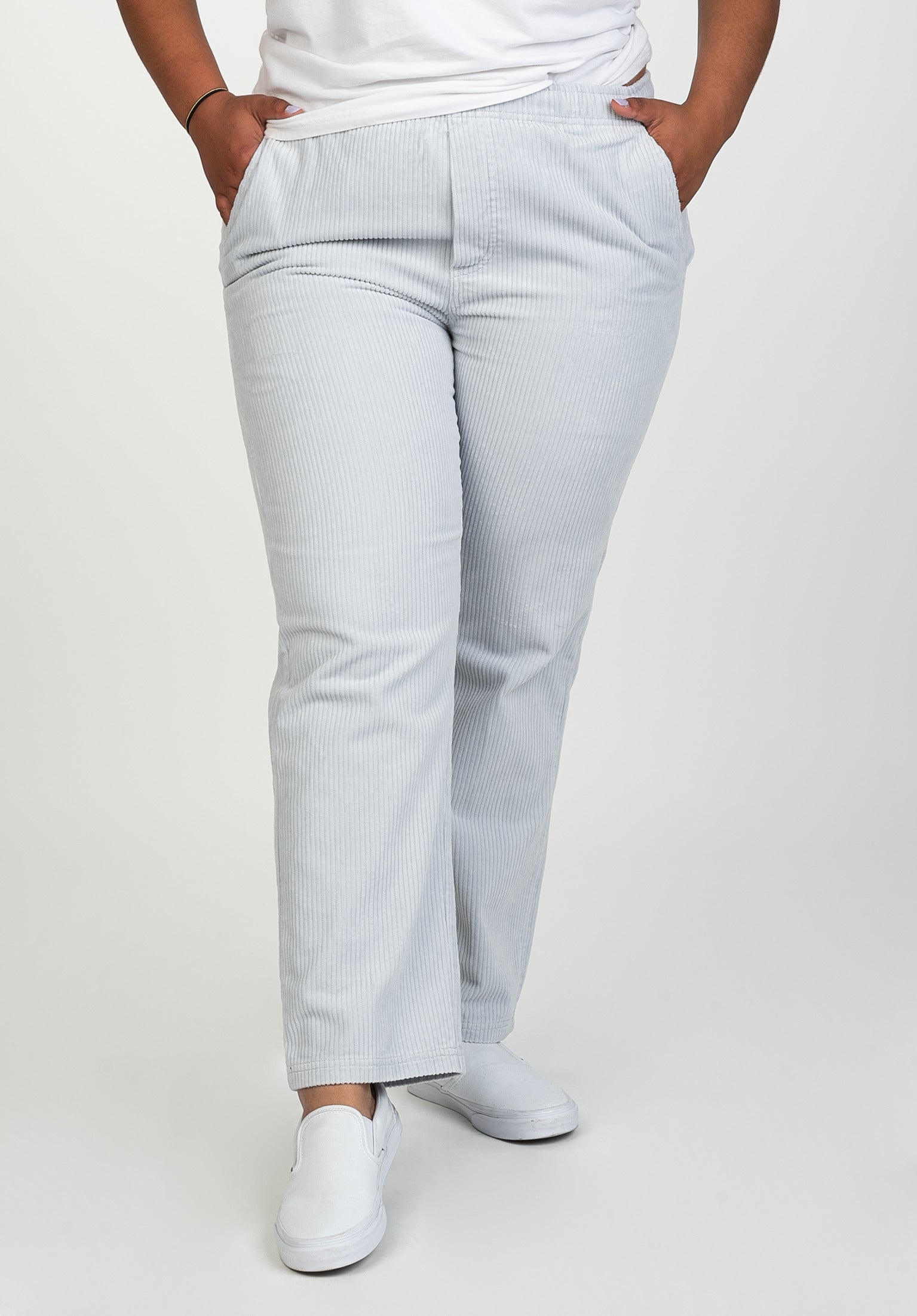 White dress pants sales womens plus size