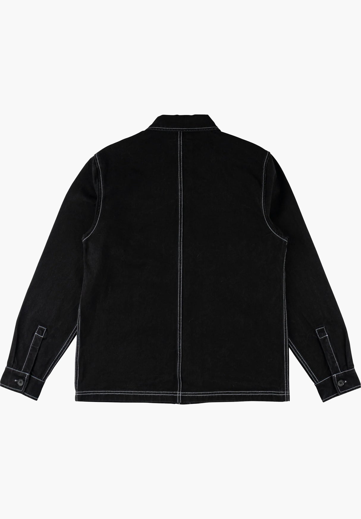 Stowaway Canvas Chore Coat black Rückenansicht