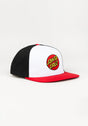 Classic Dot Snapback white-black-red Vorderansicht