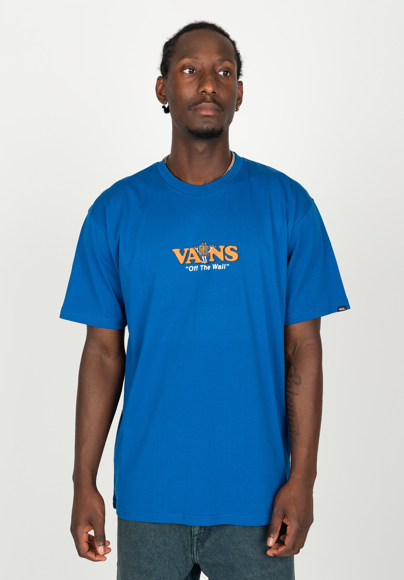 Music Box Vans Logo Vans T Shirt in trueblue for Men TITUS