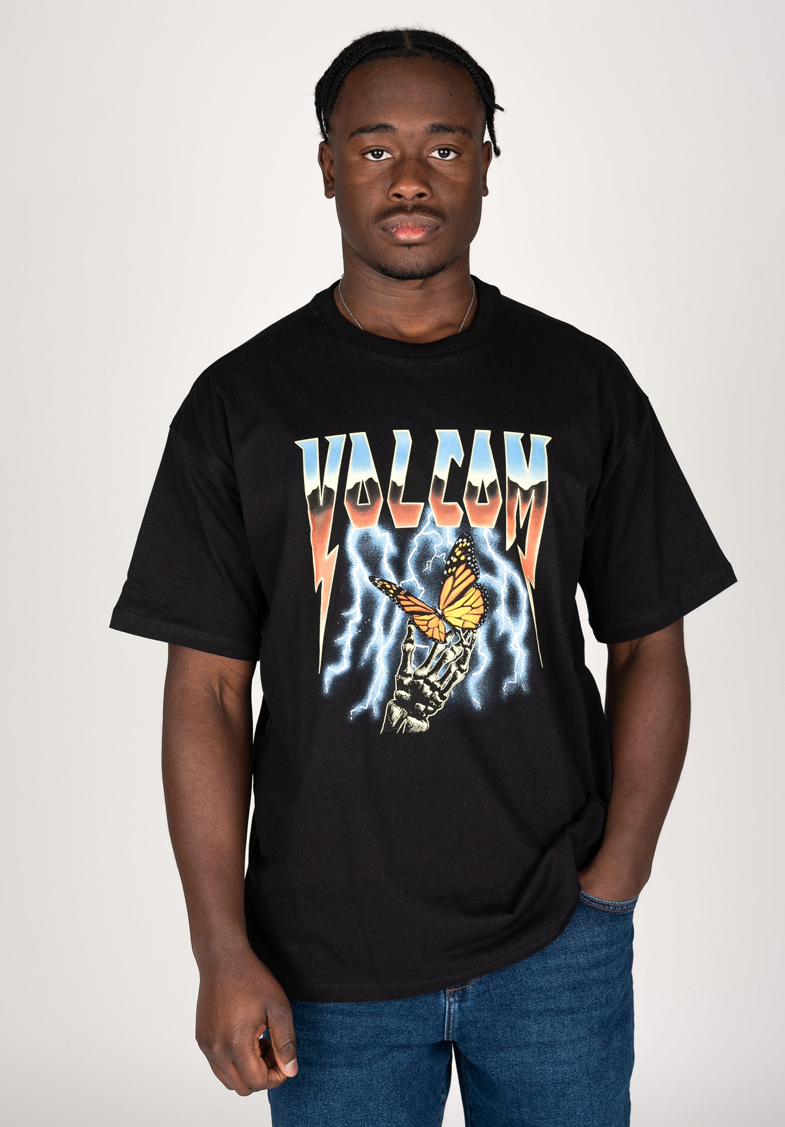 Keepthunder Volcom T Shirt in black for Men TITUS