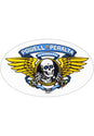 Winged Ripper 6.5" Sticker blue Vorderansicht