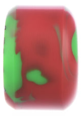 K-9 80's Street Wheels 95a red - green swirl Close-Up1