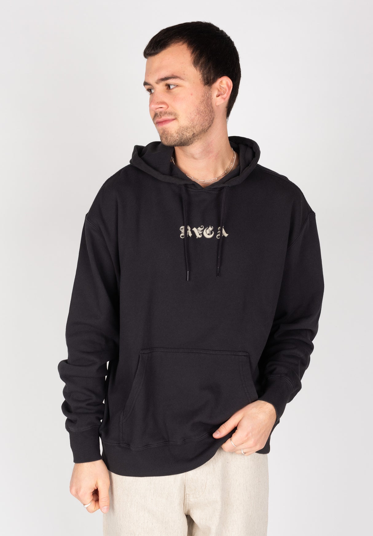 Benj Bouquet RVCA Hoodie in washedblack for Men – TITUS