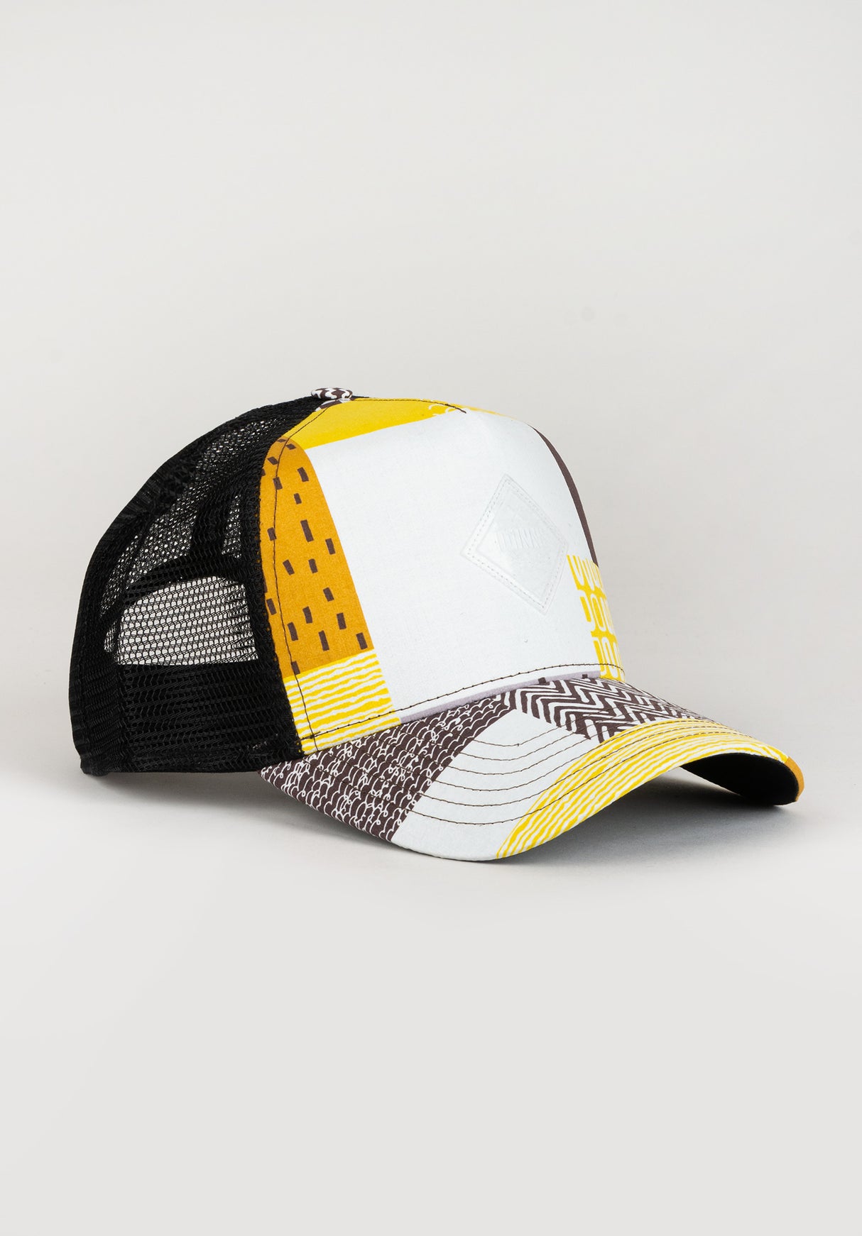 HFT Summerpattern grey-white-yellow Vorderansicht