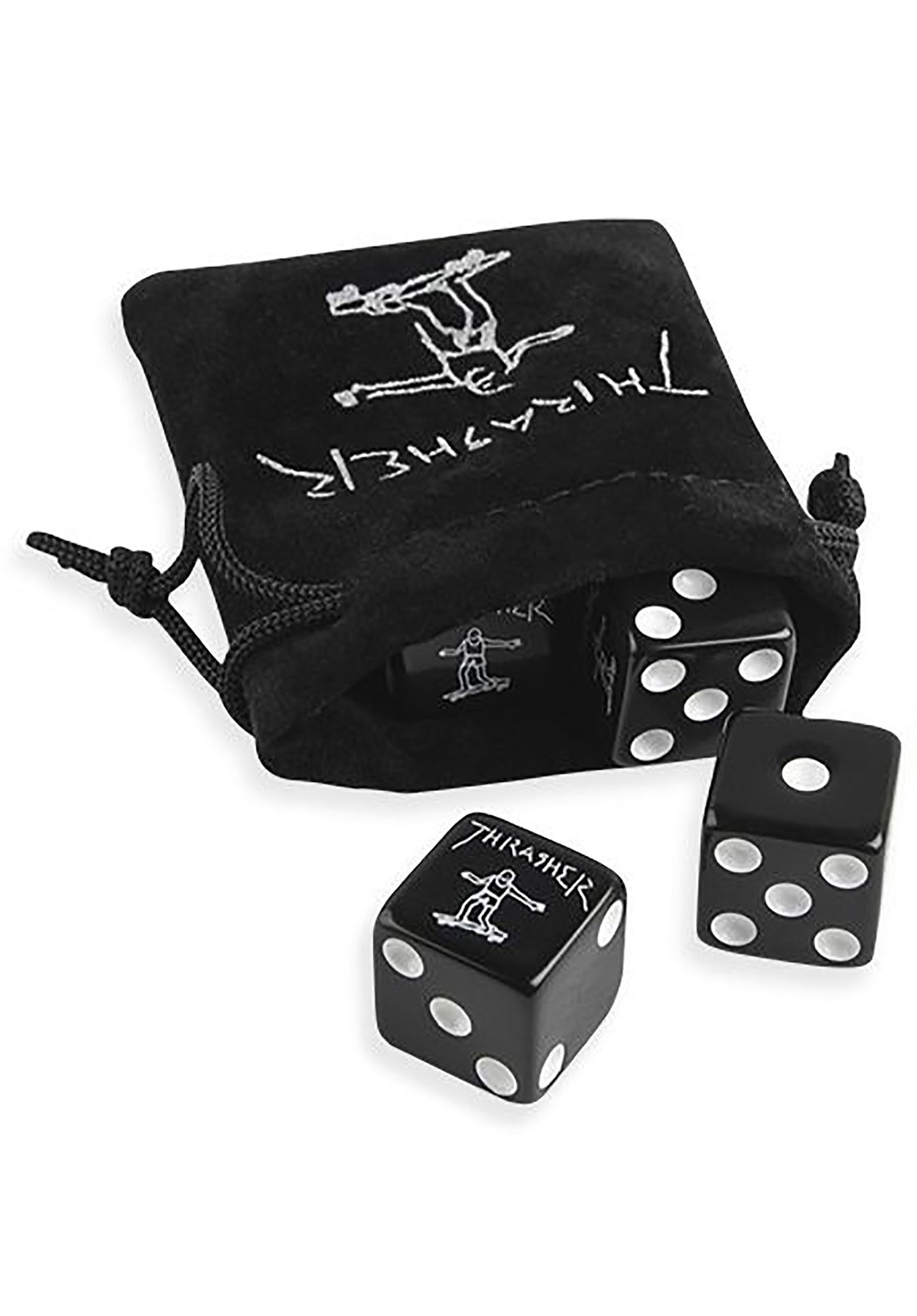 Dice Set black Vorderansicht