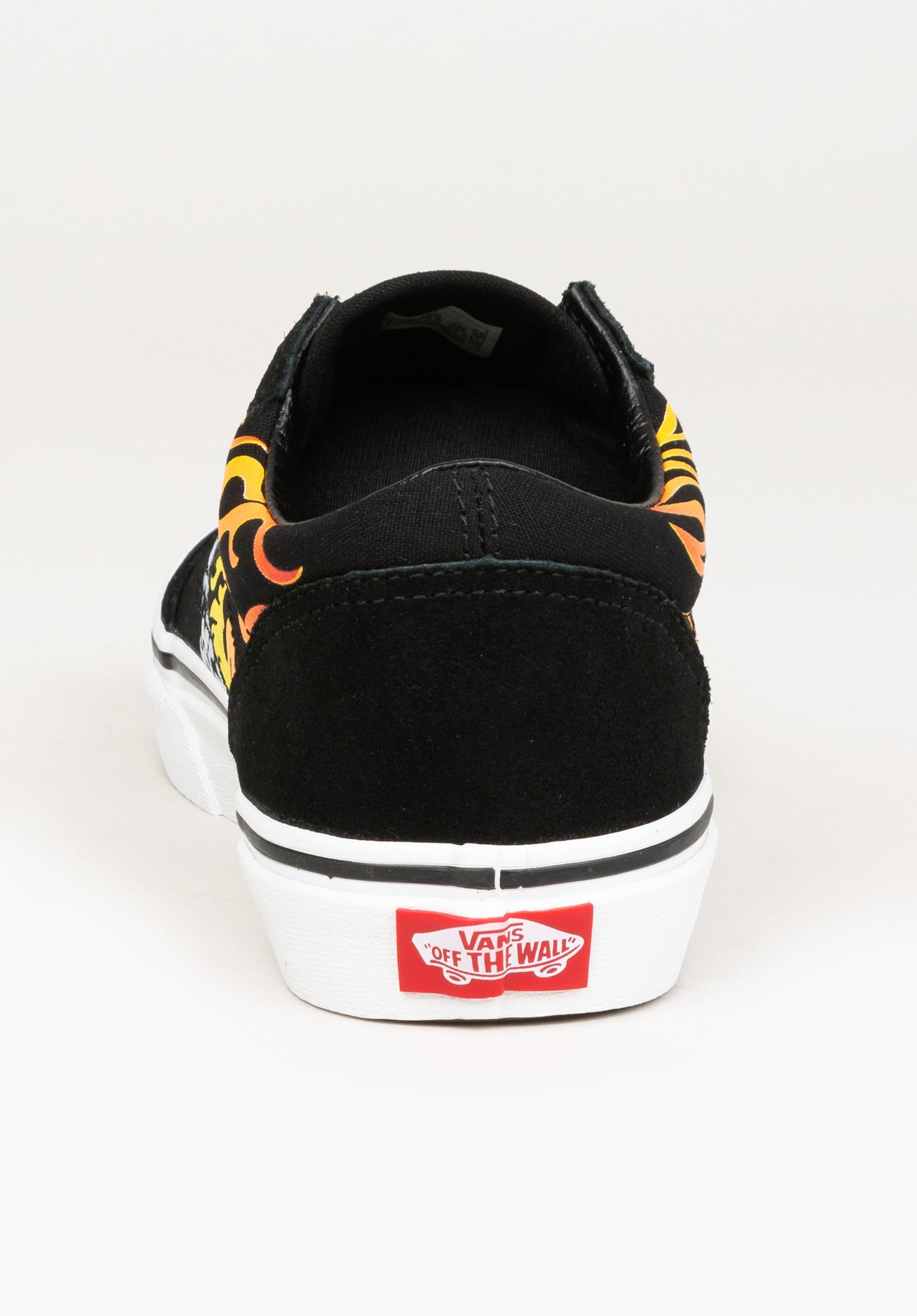 Old Skool Kids Vans Kids Shoes in ferociousflame racingred black