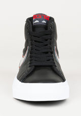 Zoom Blazer Mid Pro GT black-metallicsilver-universityred Rückenansicht