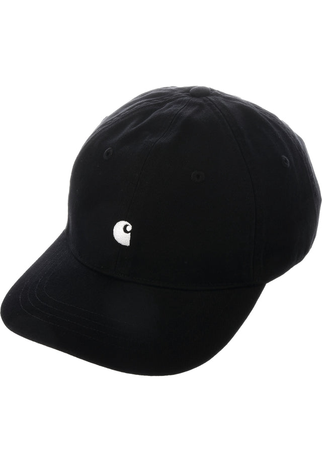 Madison Logo Cap black-white Vorderansicht