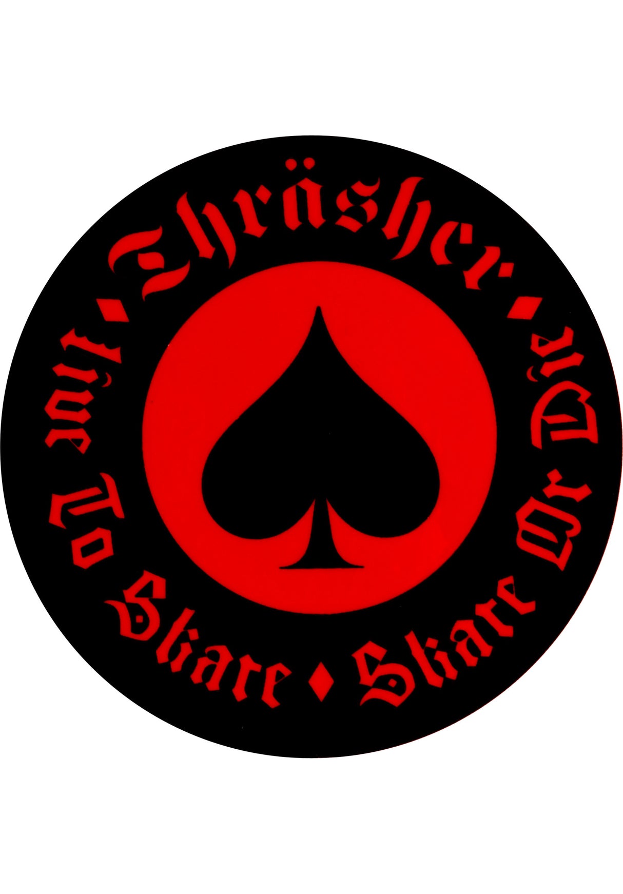 Oath Sticker red Vorderansicht