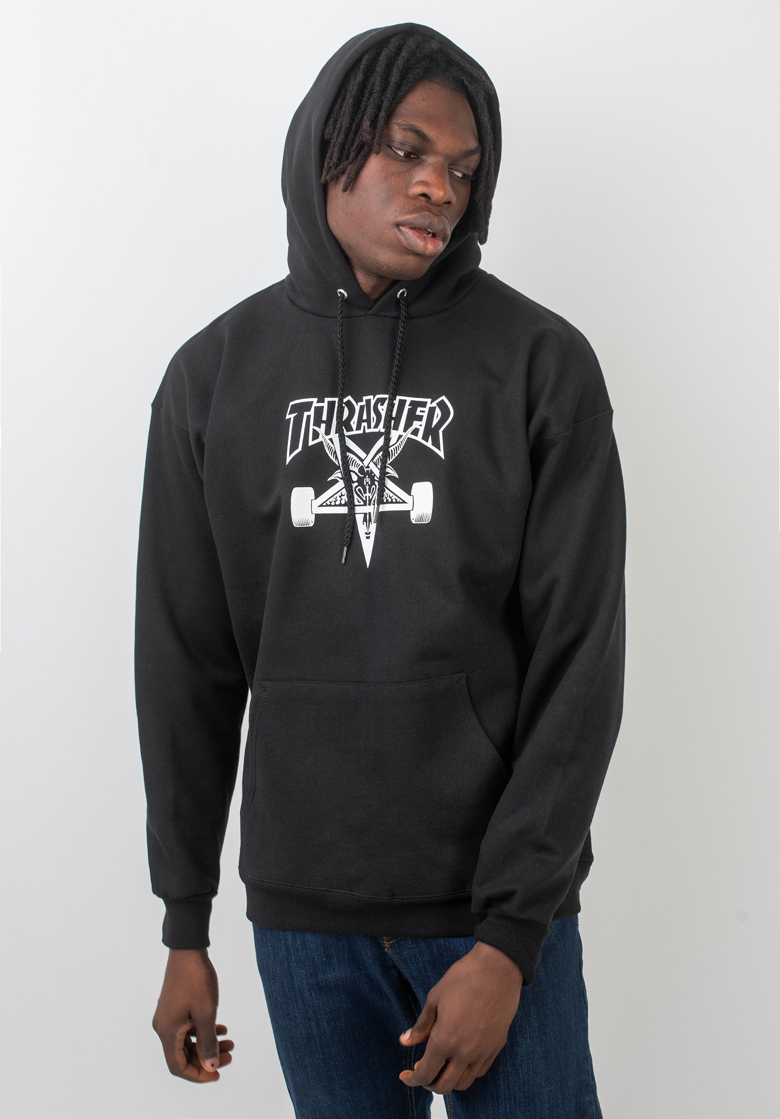 Skate Goat Thrasher Hoodie in black for Men TITUS