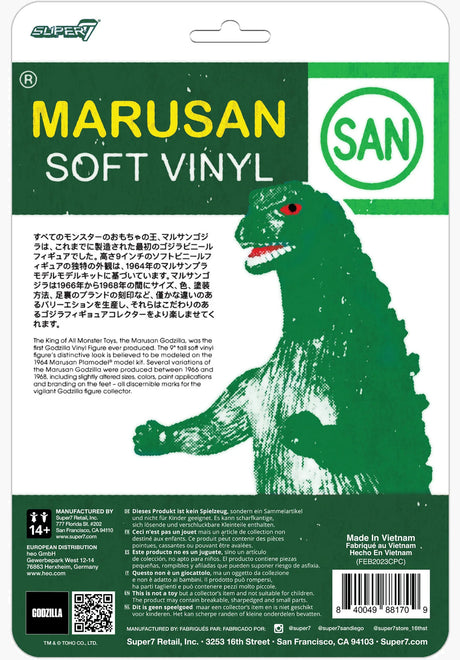 Toho ReAction - Marusan Godzilla (Green/Silver - L-Tail) multicolored Rueckenansicht