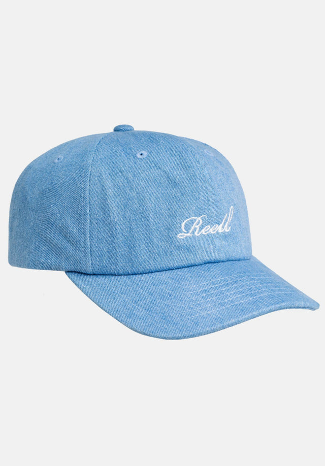 Single Script Cap lightblue-denim Vorderansicht