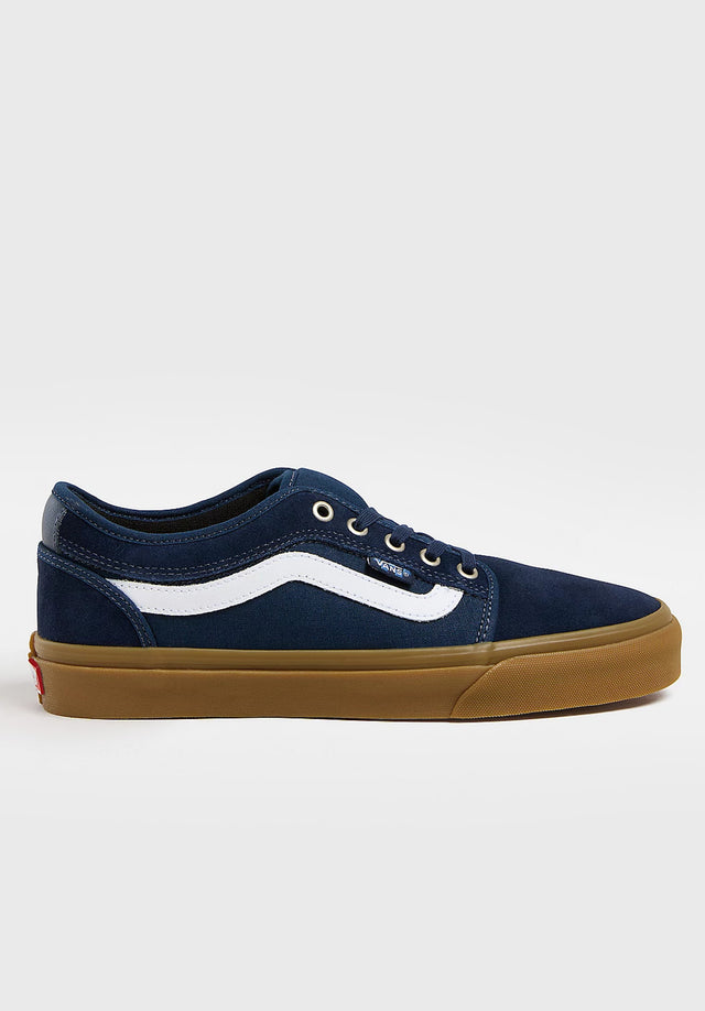 Skate Chukka Low Sidestripe navy-gum Vorderansicht