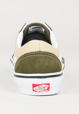 Skate Old Skool darkolive-white Seitenansicht