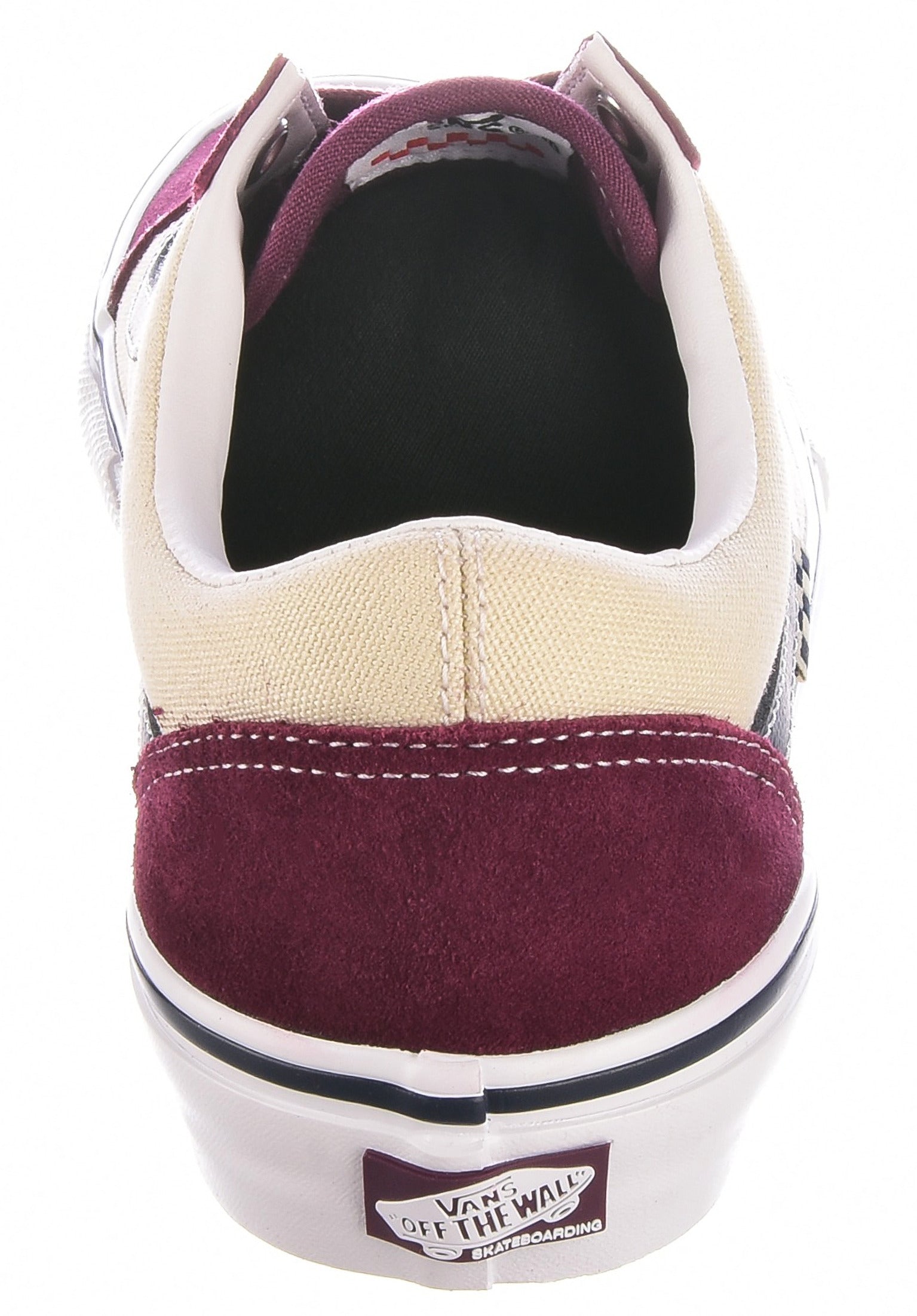 Burgundy vans old skool fashion mens