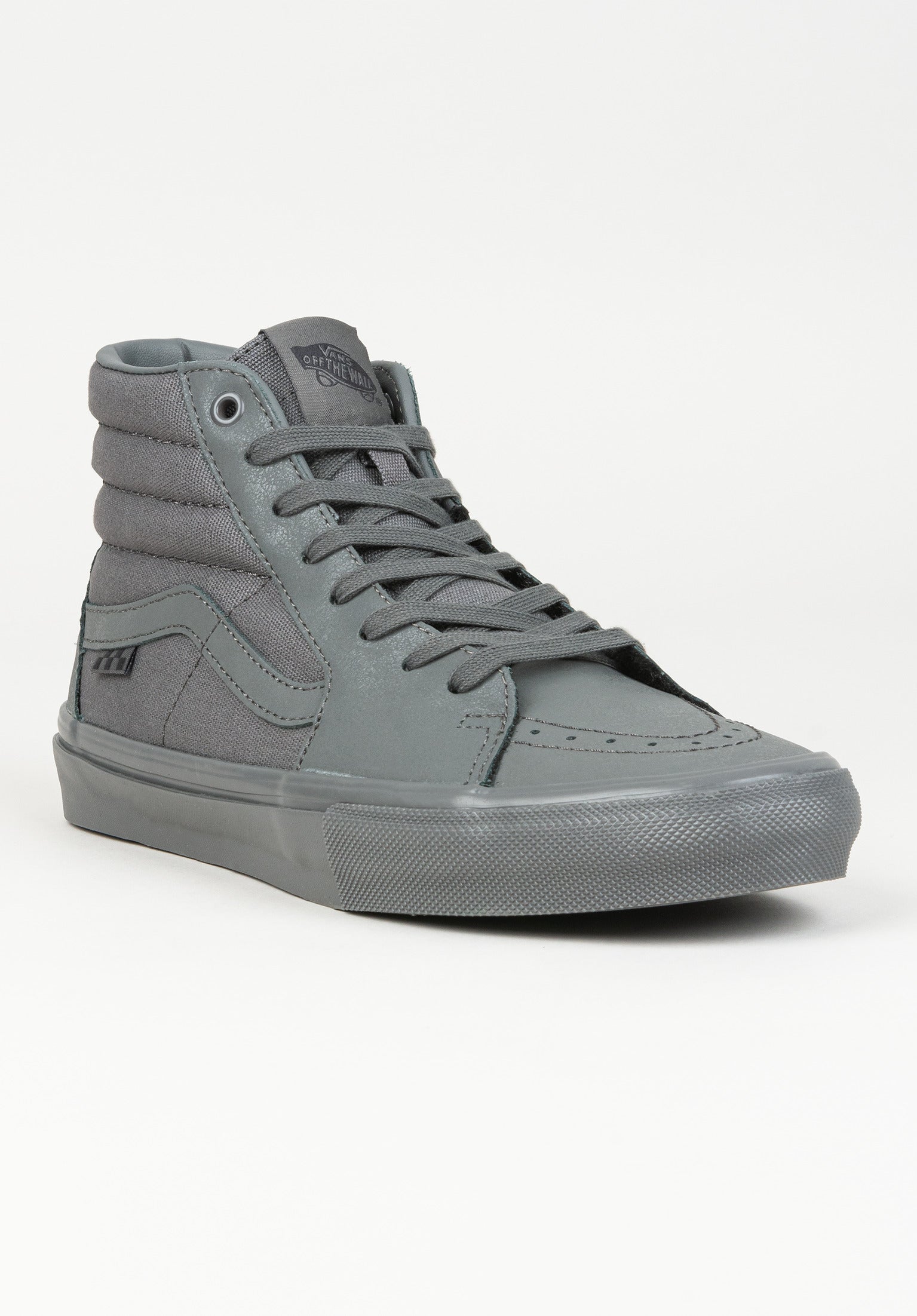 Skate SK8 Hi Vans Mens Shoes in mono pewter for c TITUS