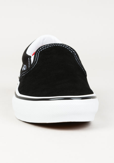 Skate Slip-On black-white Rueckenansicht