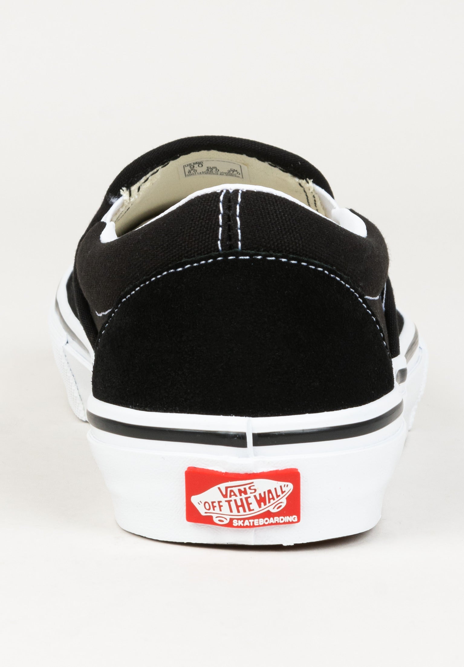 Skate Slip On Vans Mens Shoes in black white for Men TITUS