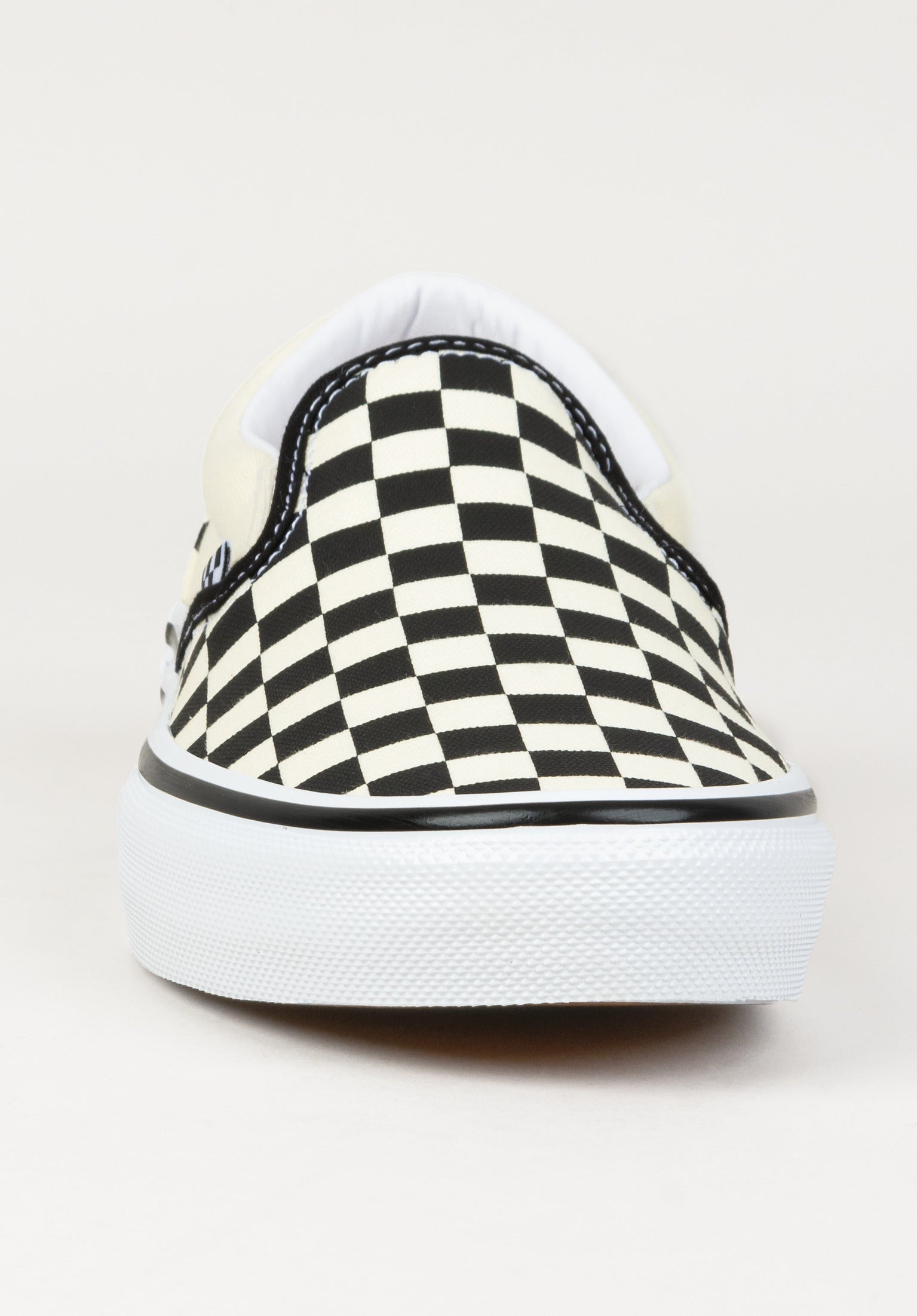 Black and off white checkered vans best sale