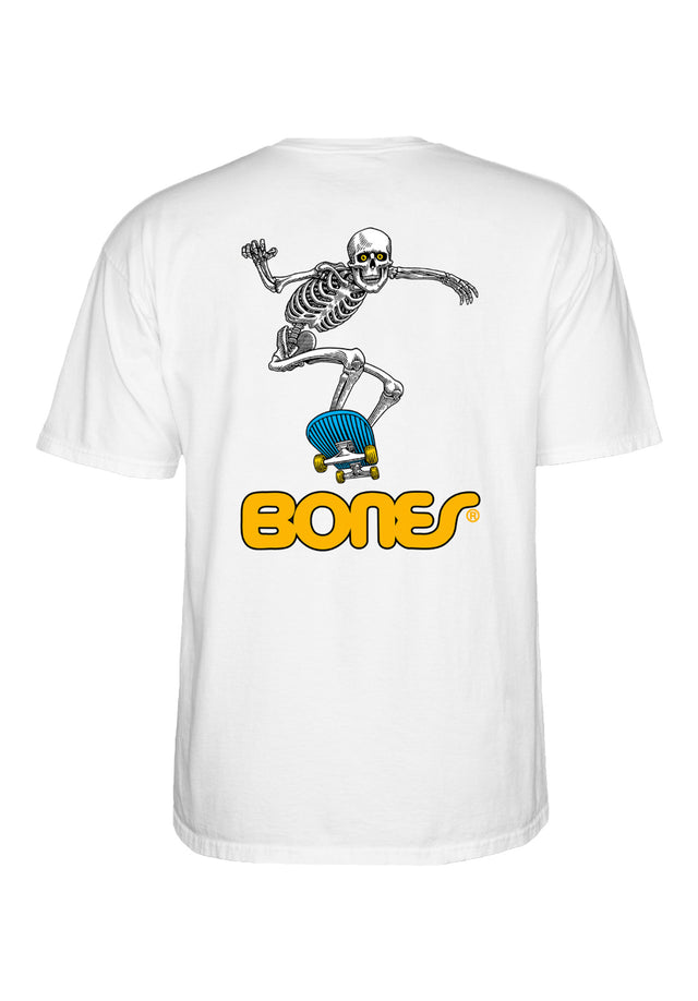 Skateboard Skeleton II white Vorderansicht