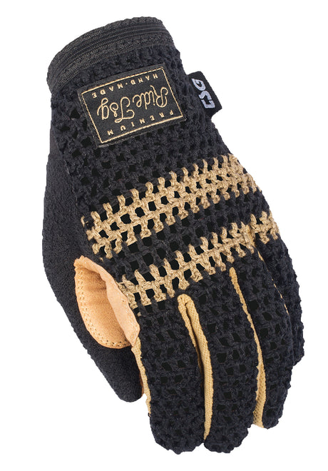 Slim Knit Glove black-beige Vorderansicht