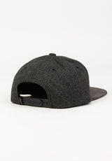 Suede 6-Panel gravelgrey Rueckenansicht