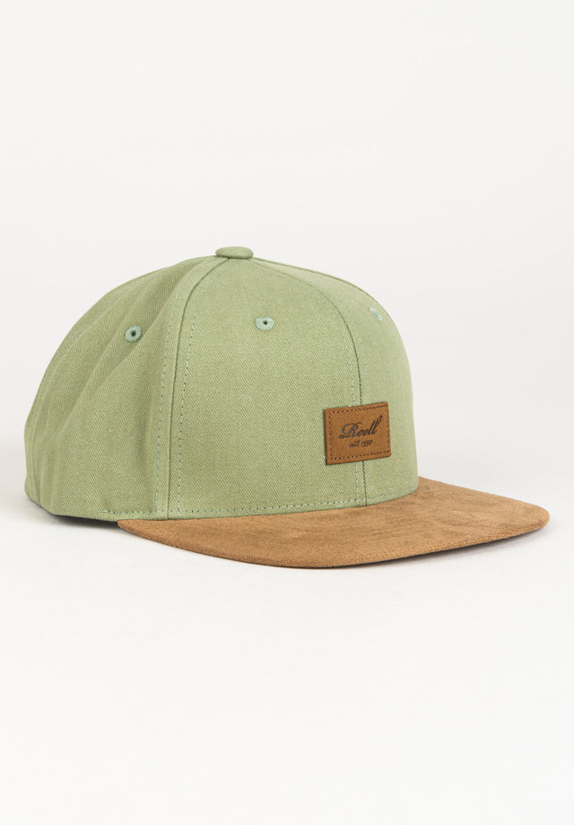 Suede 6-Panel seagrass-herringbone Vorderansicht