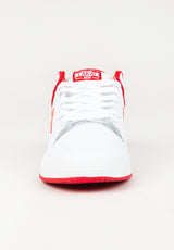 Telford Low white-red-suede Rueckenansicht