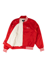 Union Satin Varsity red-bone Rueckenansicht